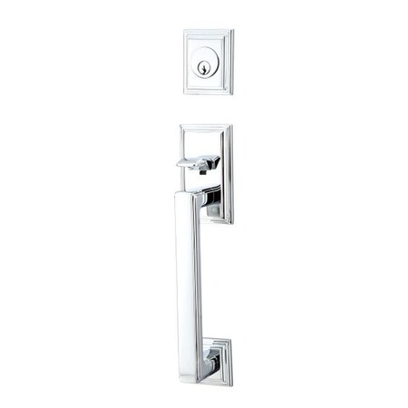 Emtek Bright Chrome Handleset, 4213SIOUS26LH 4213SIOUS26LH